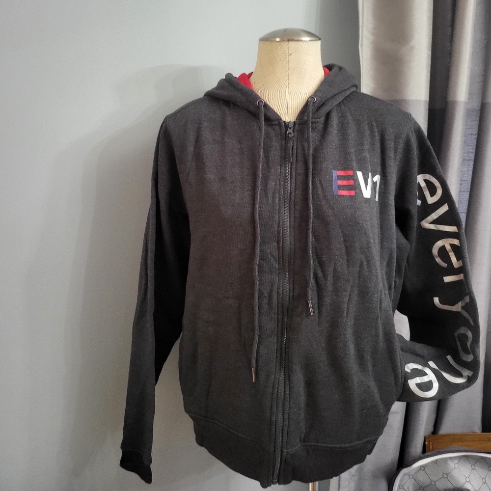 EV1 Women's Dark Grey Zipped Hoodie